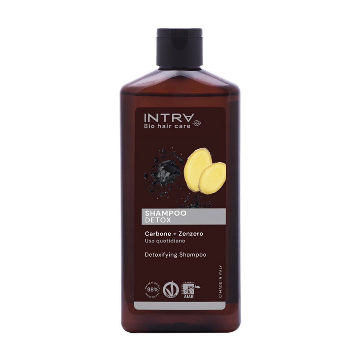 Детокс-шампунь для волосся Intra Charcoal &amp; Ginger Shampoo Detox, 250 мл